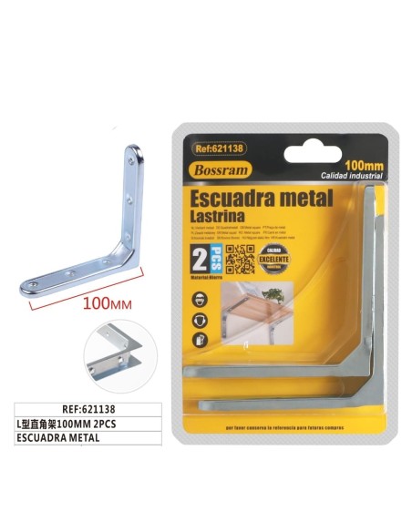 ESCUADRA METAL 100MM (621138)