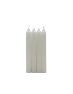 PACK 4 VELAS CILINDRICAS BLANCO