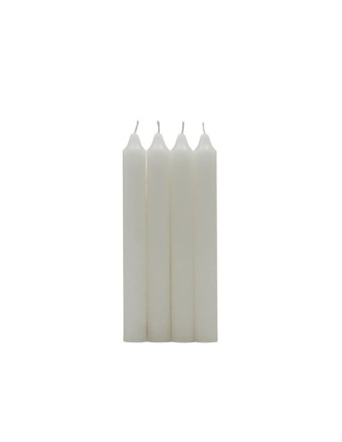 PACK 4 VELAS CILINDRICAS BLANCO