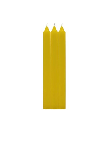 PACK 3 VELAS CIRIO AMARILLO