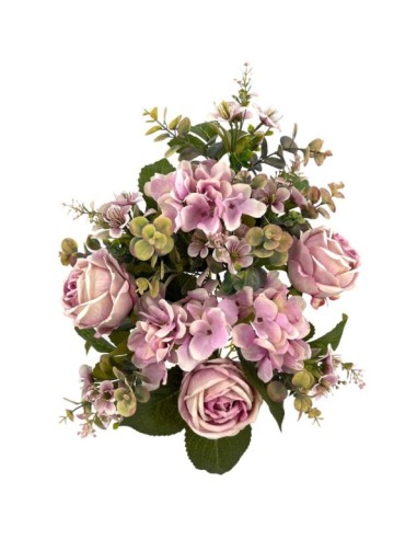 R.U/C.ROSAS/HORTENSIA X12 ROSA 55cm