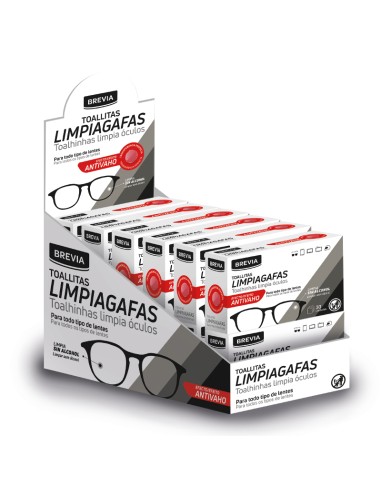 TOALLITAS GAFAS 30UD BREVIA