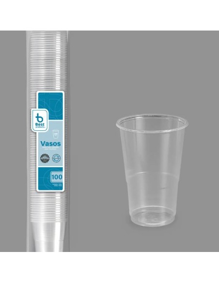 S/100 VASO REUTILIZABLE TRANSP 350 CC PP