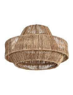 PANTALLA YUTE METAL 33X33X20 NATURAL