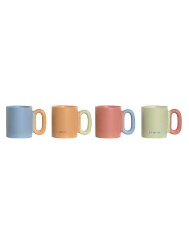 MUG PORCELANA NEW BONE 10X8X9,5 350ML, 4 SURT.