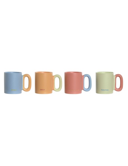 MUG PORCELANA NEW BONE 10X8X9,5 350ML, 4 SURT.