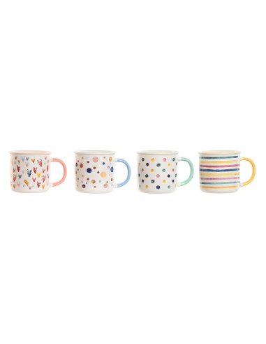MUG PORCELANA NEW BONE 12,5X9,5X9 360ML, 4 SURT.