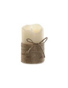 VELA LED CERA LED 7,5X7,5X12,5 165 GR, MOVIMIENTO