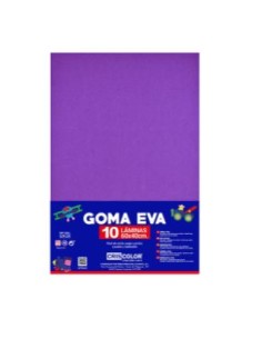 GOMA EVA 40X60CM MORADO 10UDS.