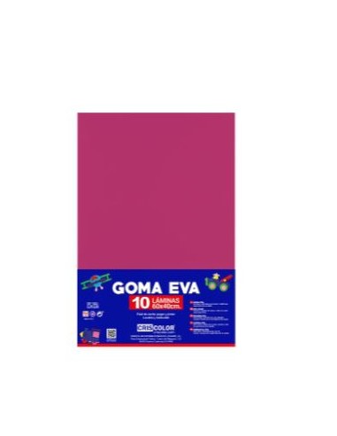 GOMA EVA 40X60CM FUCSIA 10 UNDS
