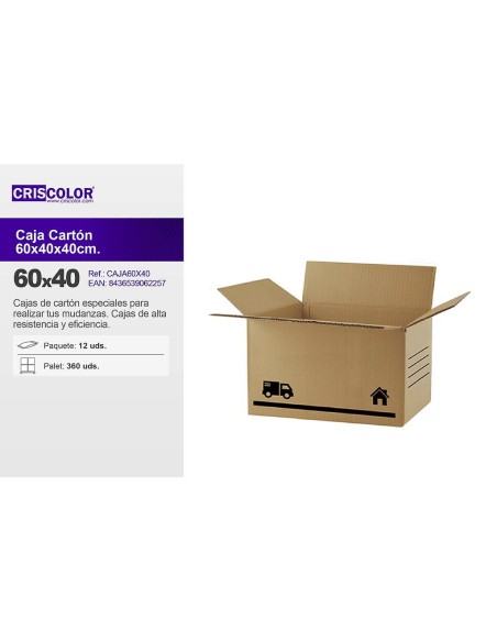 CAJA CARTON 600X400X400MM