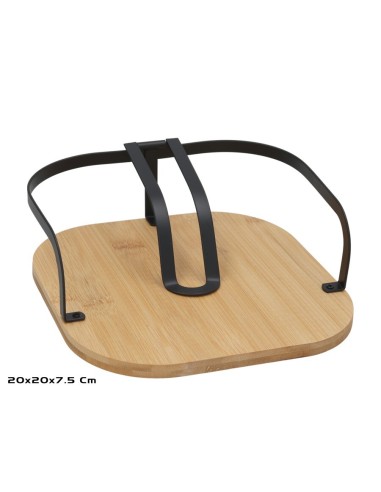 SERVILLETERO DALLAS 20X20X7 CM NEGRO