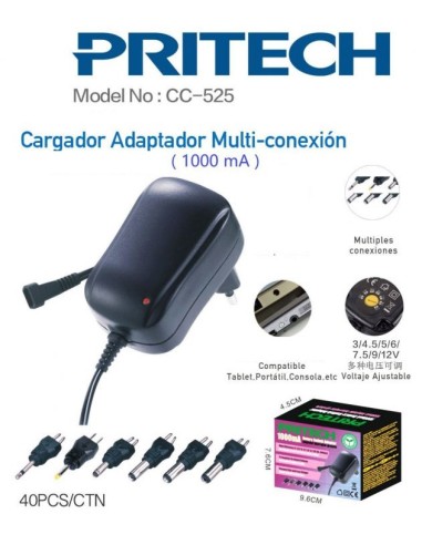 CARGADOR ADAPTADOR MULTI-CONEXION CC-525