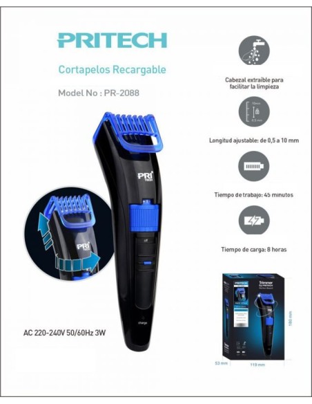 CORTA DE PELO 3W PR-2088