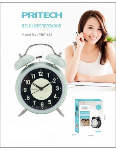 RELOJ DESPERTADOR PBP-681