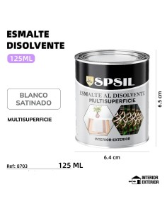 ESMALTE 125ML BLANCO SATINADO 150G
