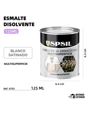 ESMALTE 125ML BLANCO SATINADO 150G