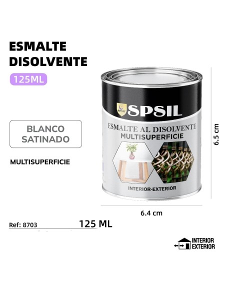 ESMALTE 125ML BLANCO SATINADO 150G