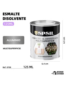 ESMALTE 125ML ALUMINIO 150G
