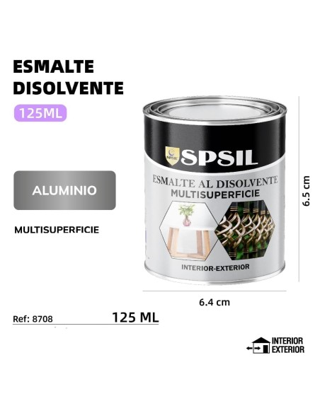 ESMALTE 125ML ALUMINIO 150G