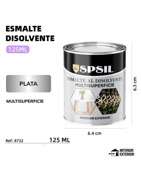 ESMALTE 125ML PLATA 125ML