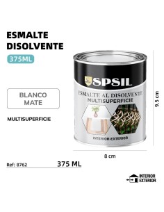 ESMALTE 375ML BLANCO MATE  345G