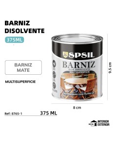 BARNIZ 375ML MATE