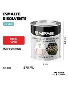 ESMALTE 375ML ROJO VIVO