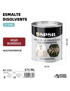 ESMALTE 375ML ROJO BERDEOS 345G