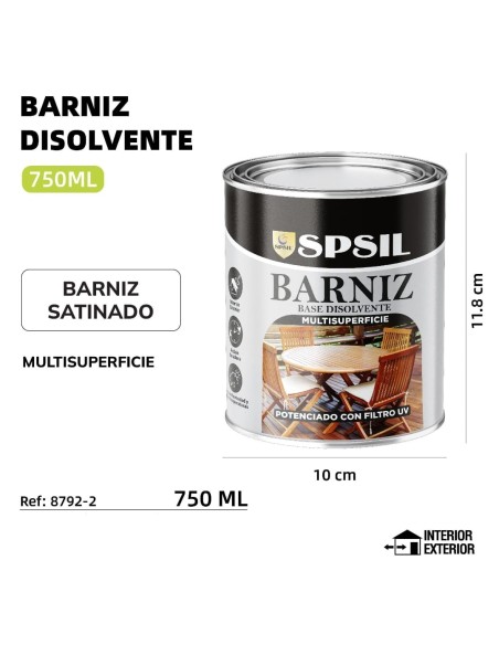 BARNIZ SATINADO 750ML