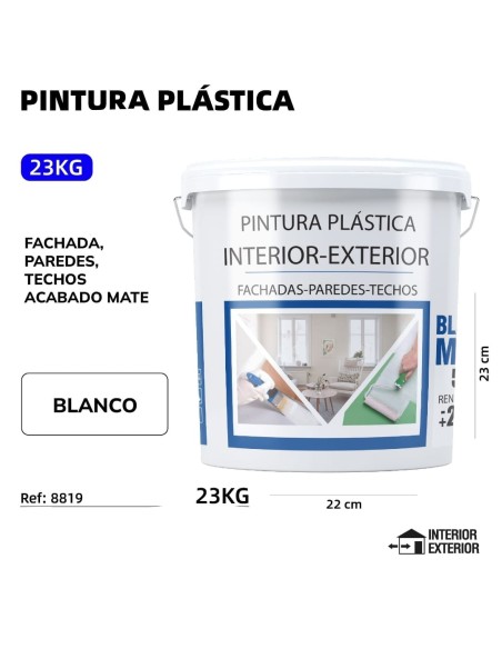 PINTURA BLANCA MATE 15L/23