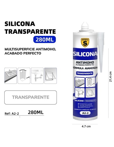 SILICONA TRANSPARENTE 280ML