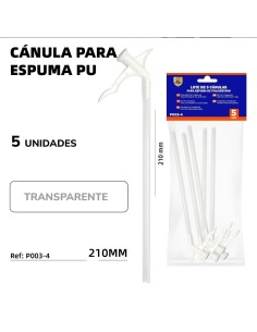 LOTE DE 5 CANULAS PARA ESPUMA