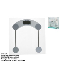 BASCULA BA? DIGITAL CRISTAL 3MM GROSOR