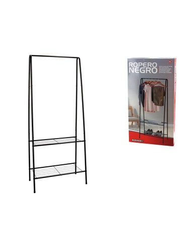 ROPERO NEGRO 59X32X152CM