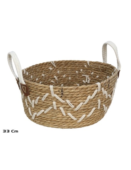 CESTA REDONDA CON ASAS LIBERIA 33X16CM