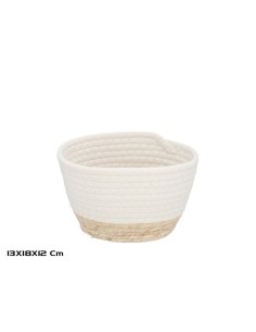 CESTA  LUZ BLANCA 18X13X12