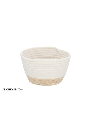 CESTA  LUZ BLANCA 18X13X12