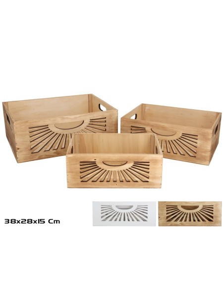 SET 3 CAJAS 38X28X15CM SOL 2 SURT