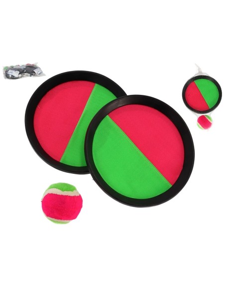 JUEGO PALAS CON VELCRO Y PELOTA 6 CM