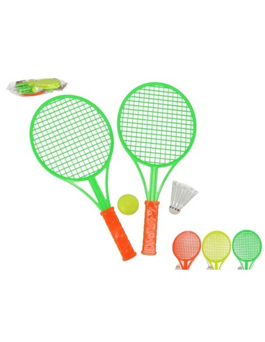 SET 2 RAQUETAS C/ACCESORIOS 39X18X1.7CM
