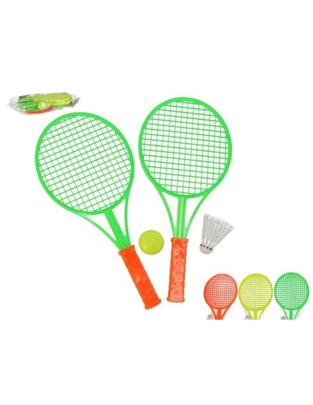 SET 2 RAQUETAS C/ACCESORIOS 39X18X1.7CM