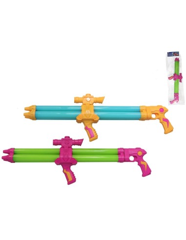 SUPER PISTOLA DE AGUA SUCCION TRIPLE CHORRO 68X23X