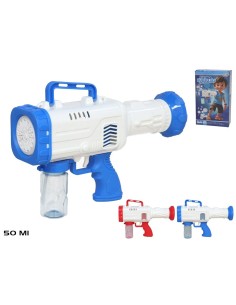 PISTOLA DE POMPAS ELECTRICA C/ LED 2SRT 26X16 CM