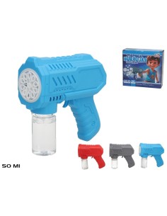 PISTOLA DE POMPAS ELECTRICA C/ LED 3SRT 14X15 CM