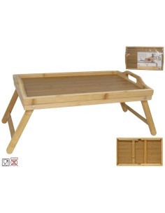 BANDEJA SUNNY C/ SOPORTE 43,7X29,5CM BAMBU