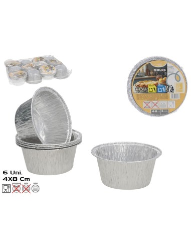 MOLDE ALUMINIO X6  4X8 CM