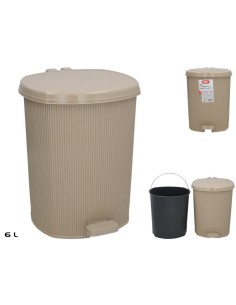 PAPELERA CON PEDAL ESTAN 6L