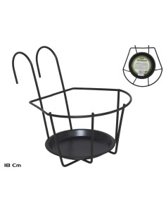 PORTAMACETAS FORJA 18 CM C/PLATO