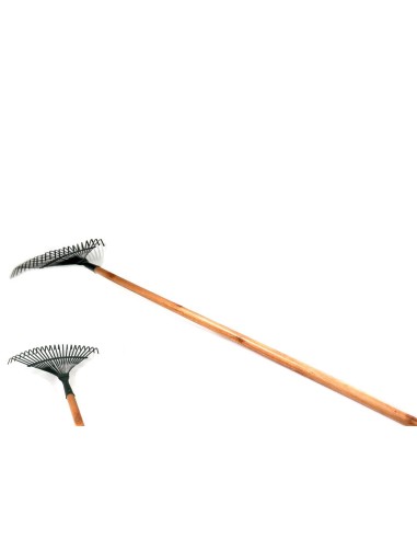 RASTRILLO JARDIN C/PALO MADERA 150X36 CM